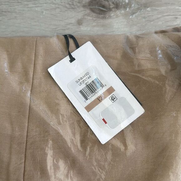 DKNY Heathered Twill Flat Front Cropped Flare
Pants Ginger 12 NWT IN‎ PKG - Picture 6 of 7